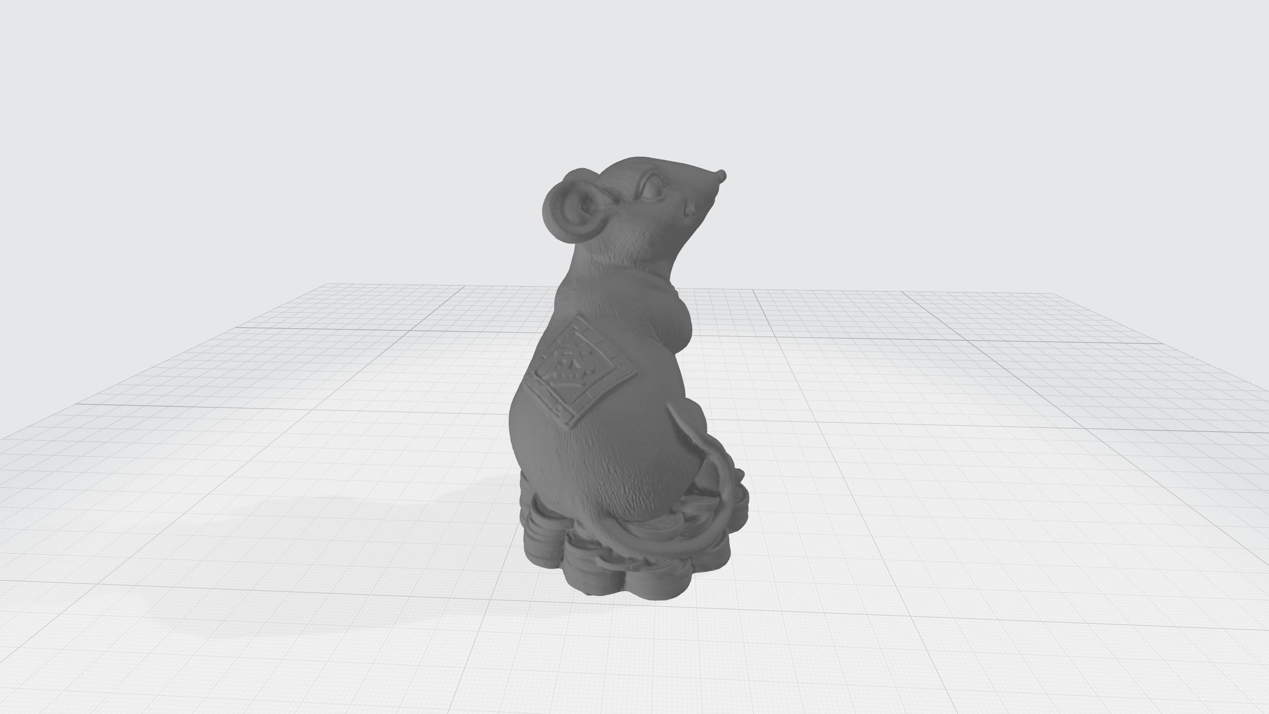Chinese Zodiac - THE Mouse - 12 Animal Designations 3D Model 3D print model_2