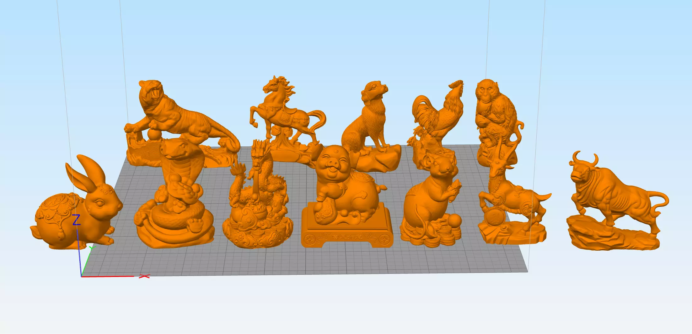 CHINESE ZODIAC- 12 ANIMAL DESIGNATIONS - COLLECTION _0