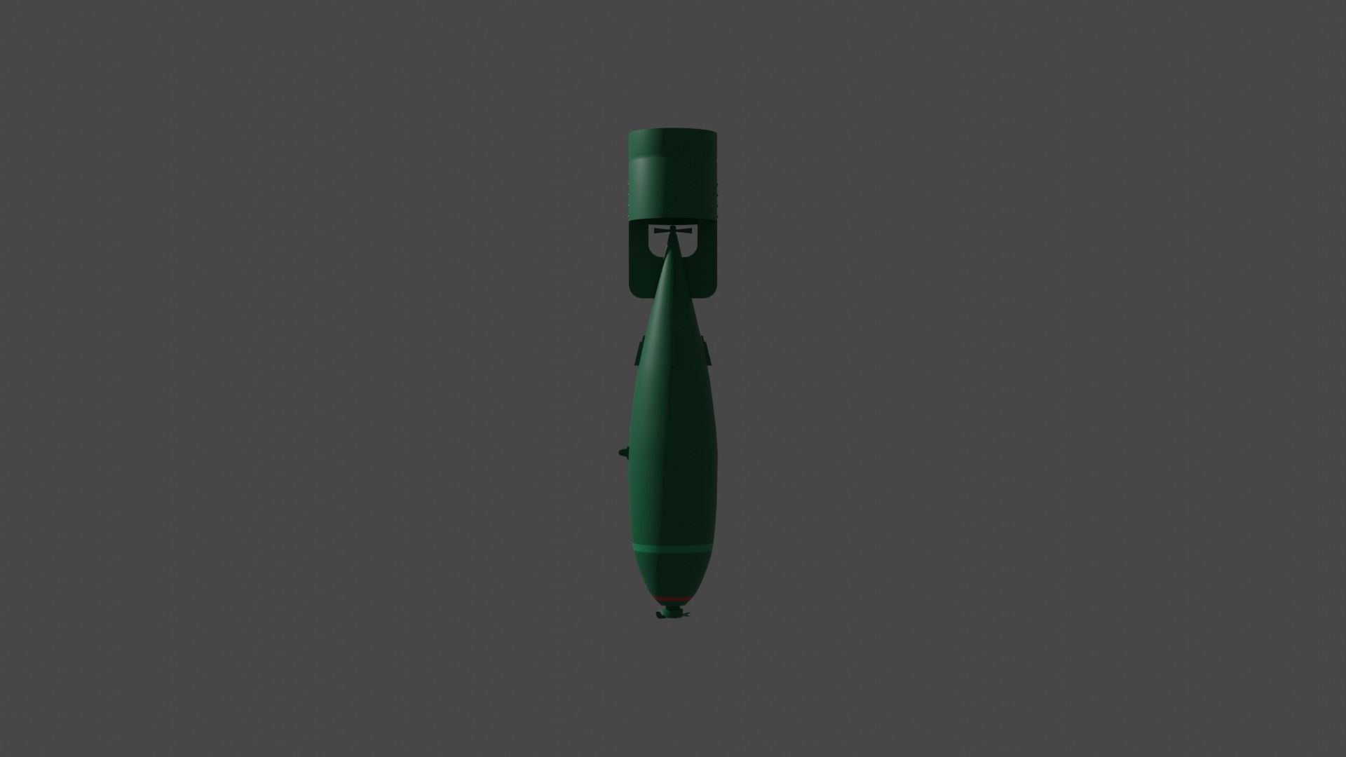 British Explosive Ordnance General Purpose 500lb Bomb Mk IV Low-poly 3D model_7