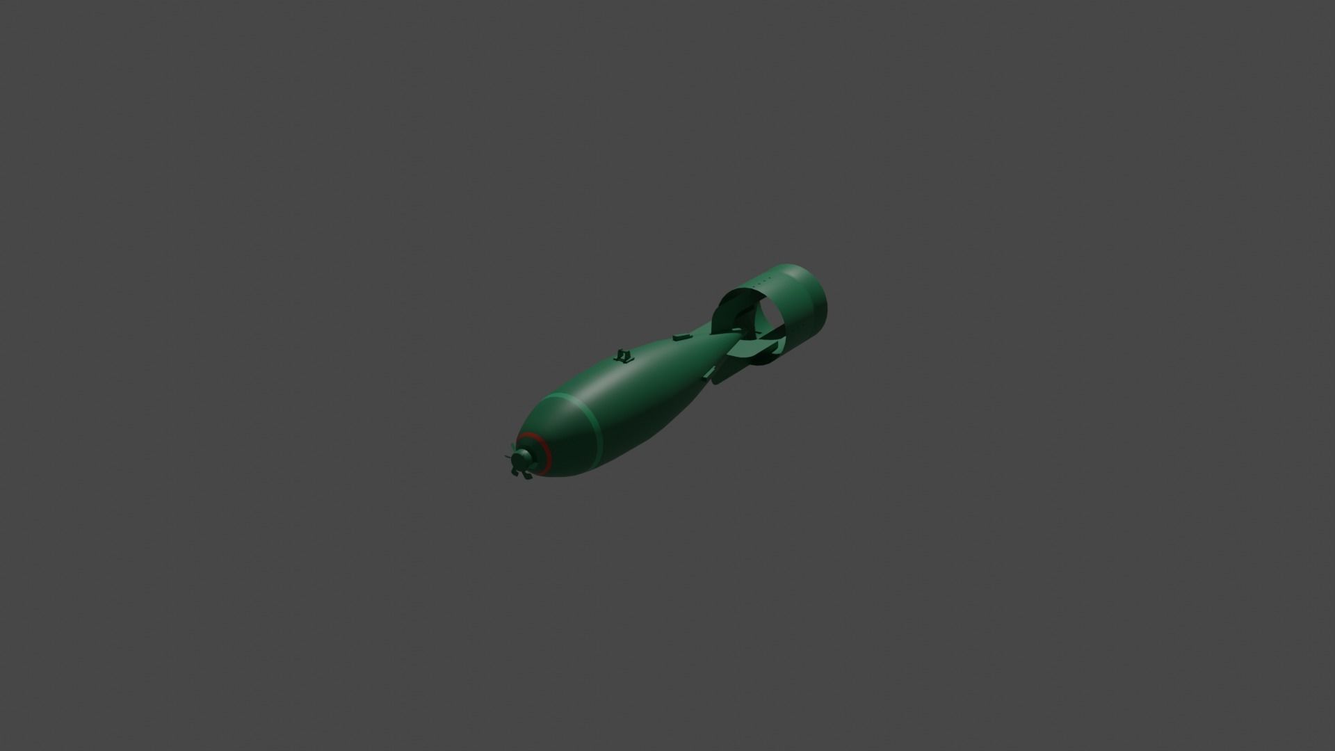 British Explosive Ordnance General Purpose 500lb Bomb Mk IV Low-poly 3D model_5