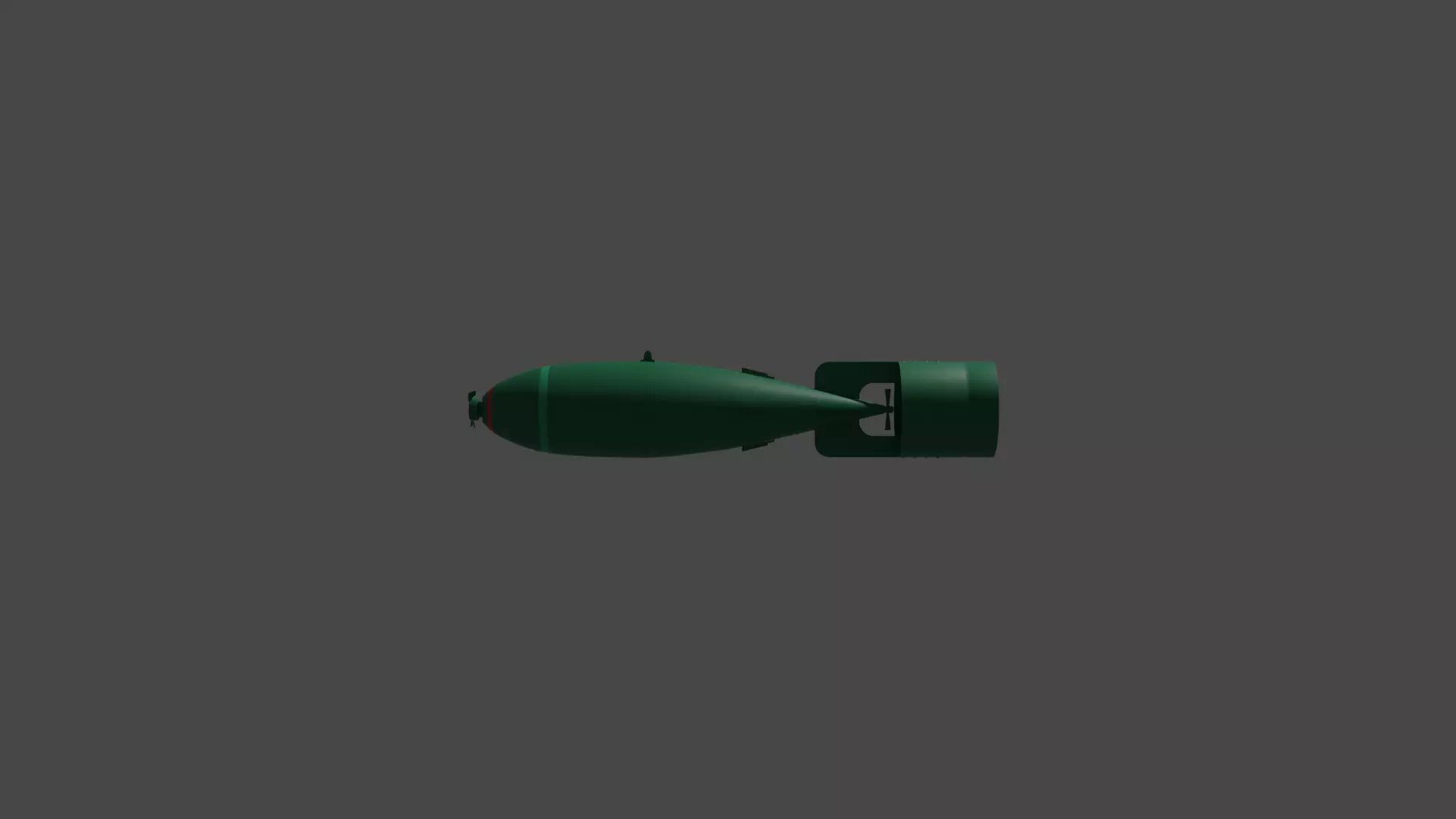 British Explosive Ordnance General Purpose 500lb Bomb Mk IV Low-poly 3D model_0