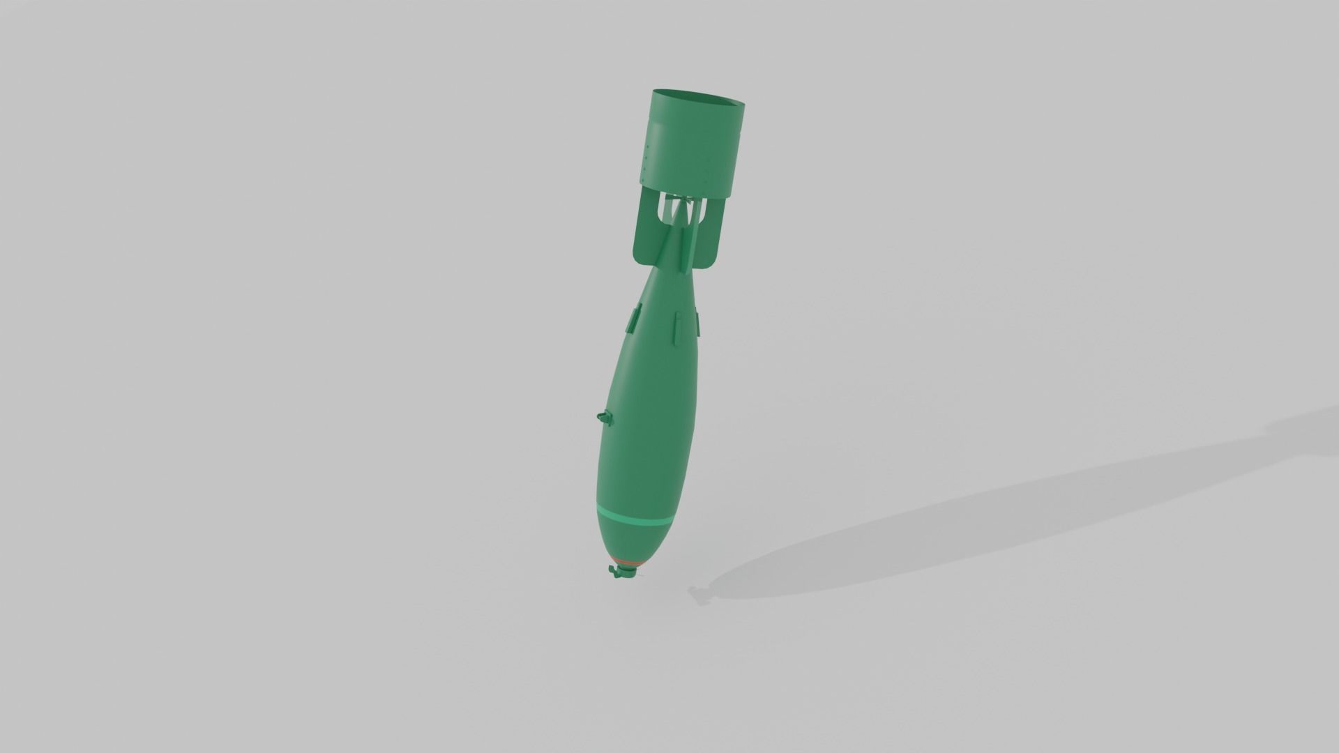 British Explosive Ordnance General Purpose 500lb Bomb Mk IV Low-poly 3D model_8