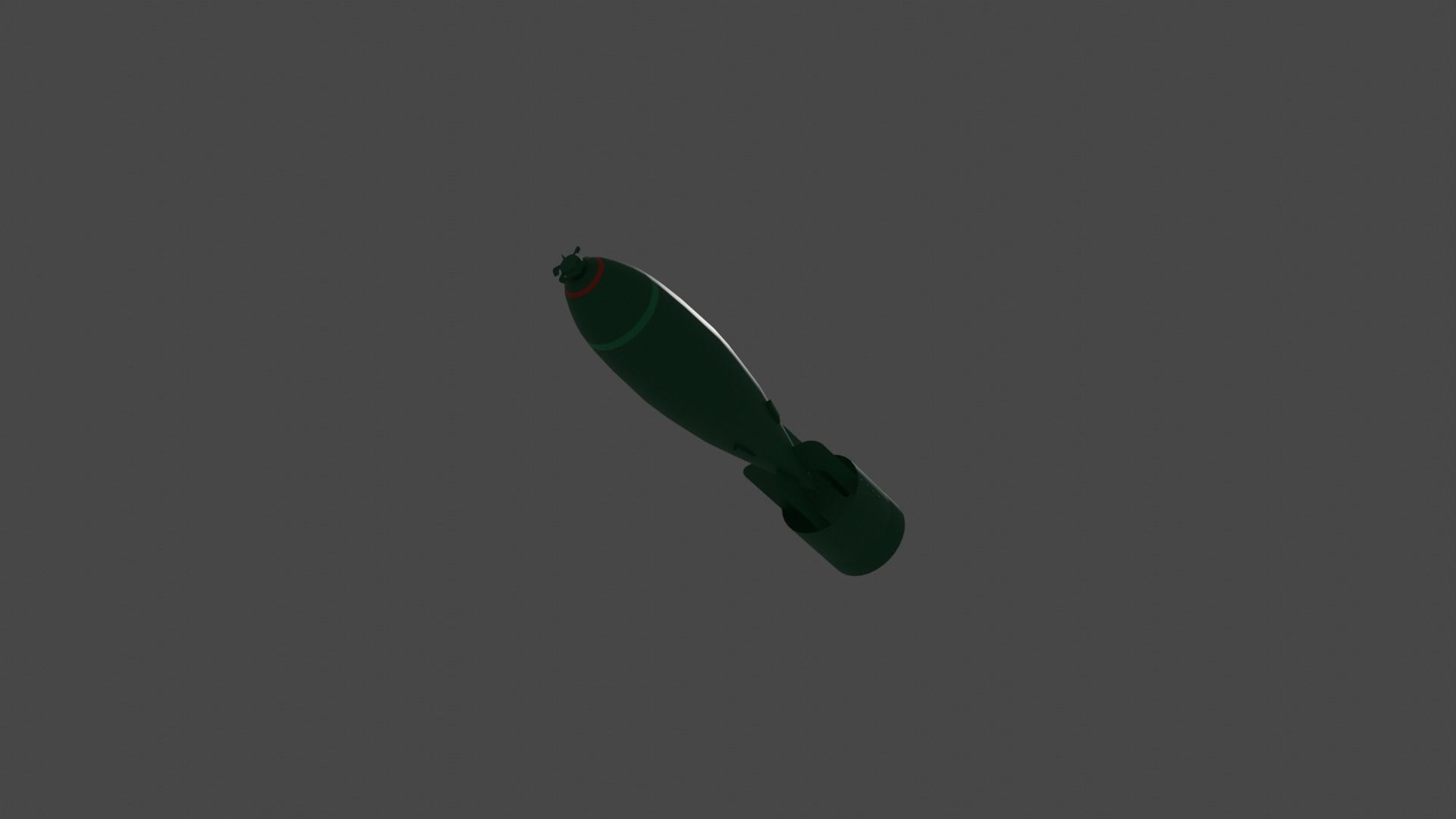 British Explosive Ordnance General Purpose 500lb Bomb Mk IV Low-poly 3D model_6