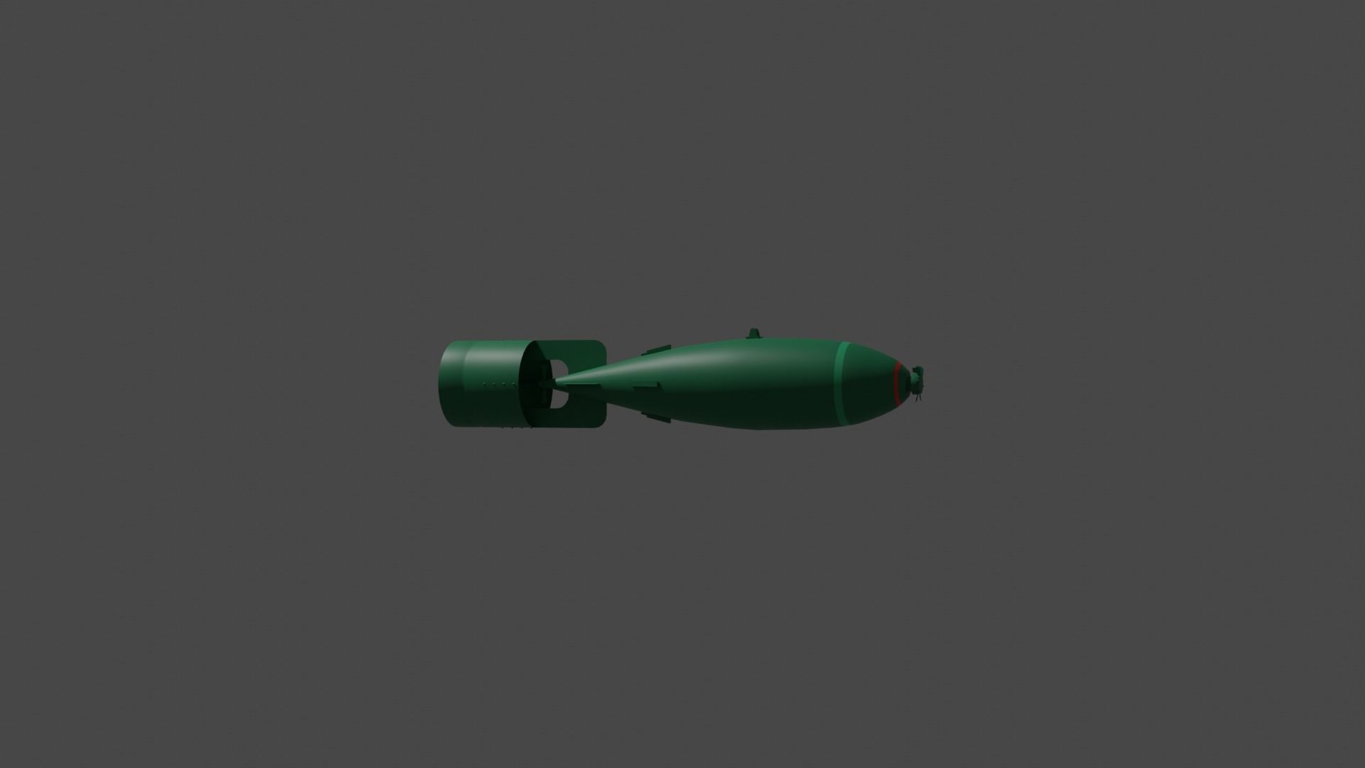 British Explosive Ordnance General Purpose 500lb Bomb Mk IV Low-poly 3D model_3