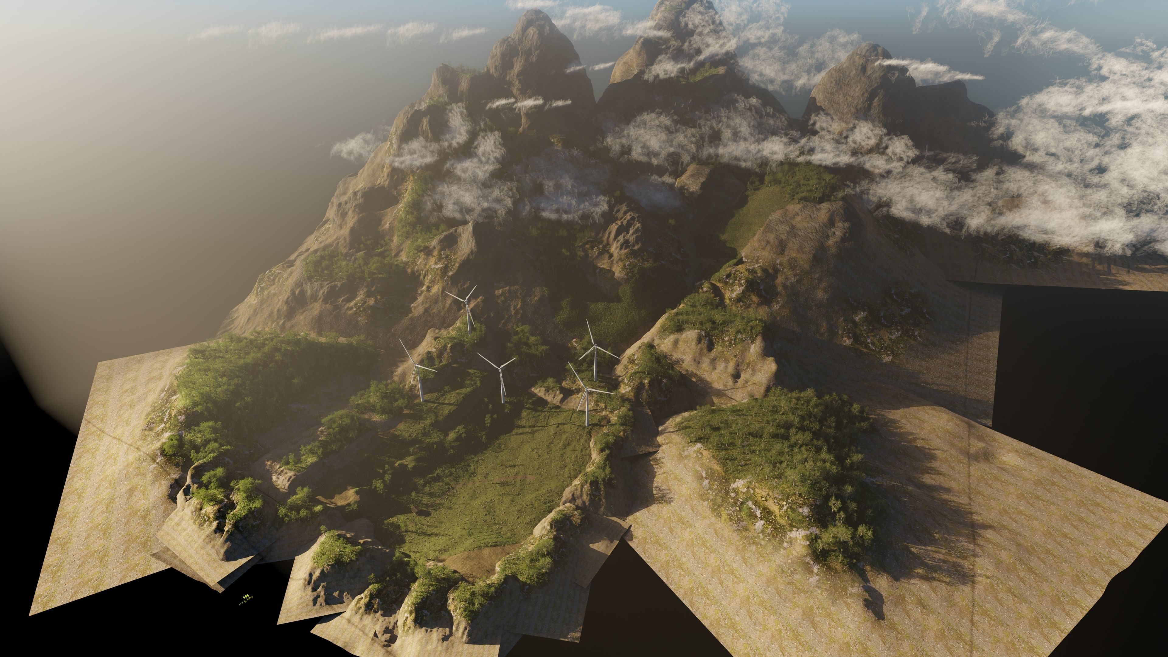 Wind Turbine Scene 3D model_12