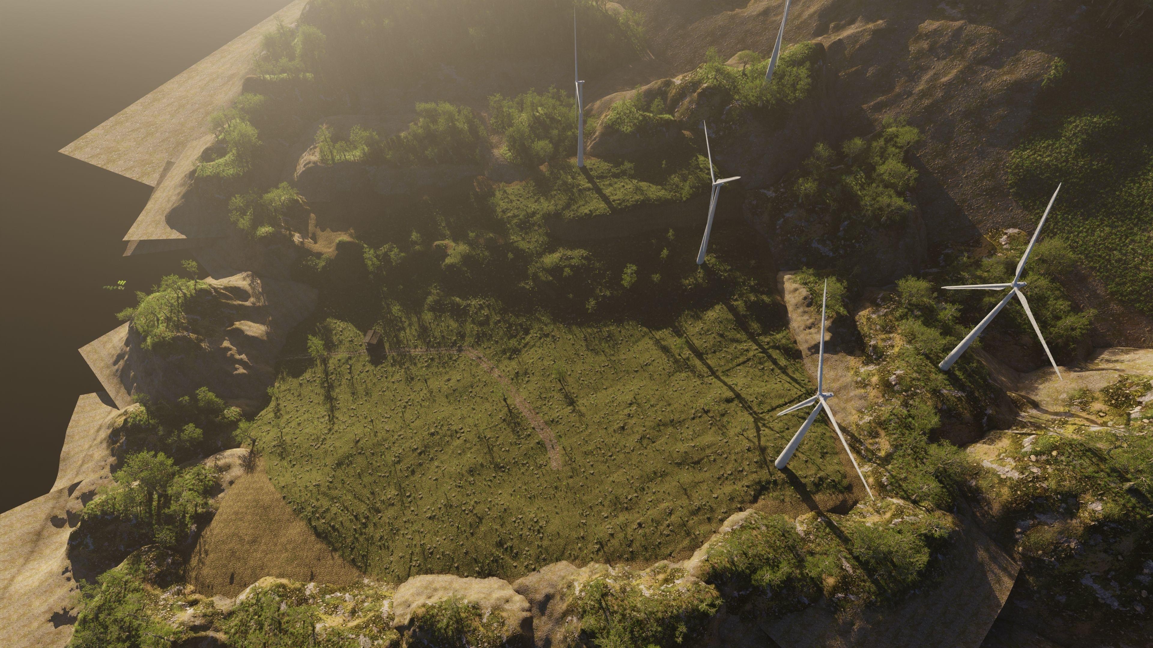 Wind Turbine Scene 3D model_11