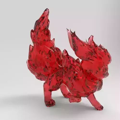 Flareon pokemon Fire-type introduced in Generation I 3D print model