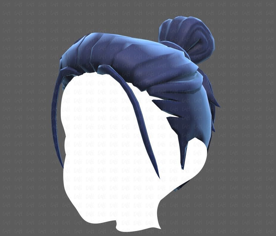 Base Hair for Boy V23 Low-poly 3D model_24