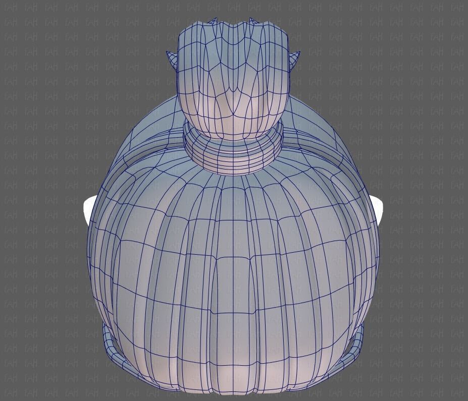 Base Hair for Boy V23 Low-poly 3D model_34