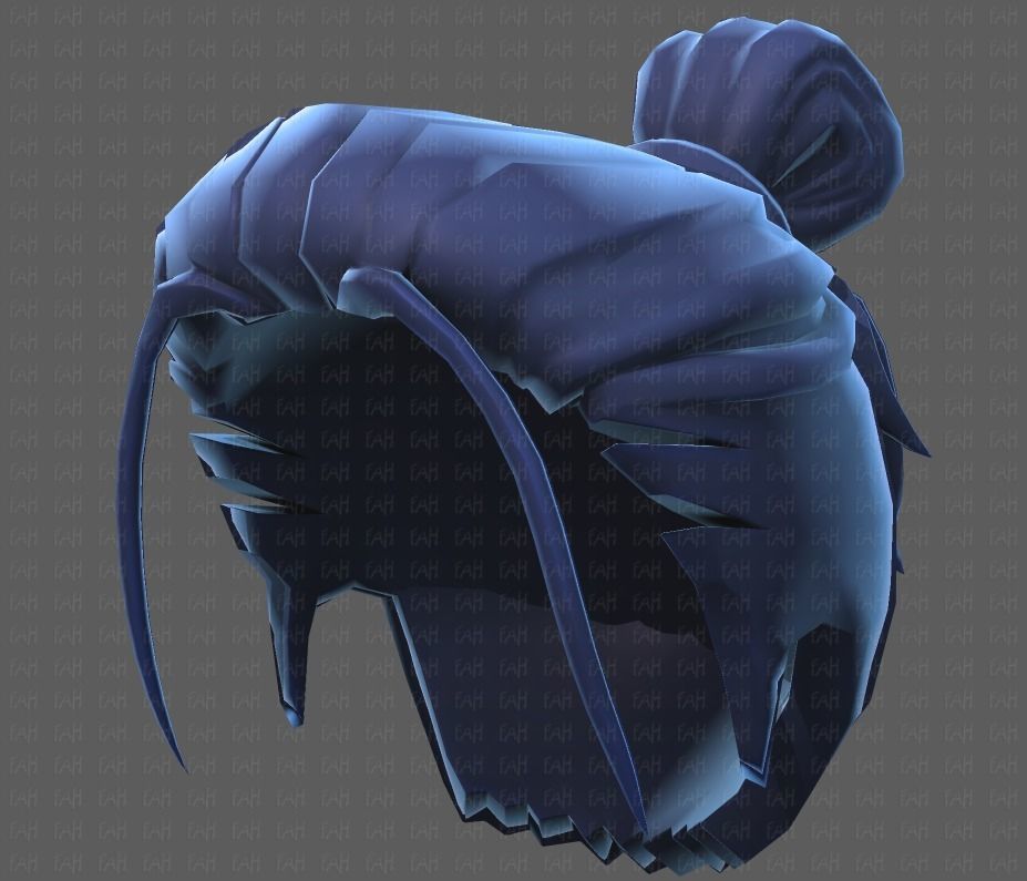 Base Hair for Boy V23 Low-poly 3D model_39