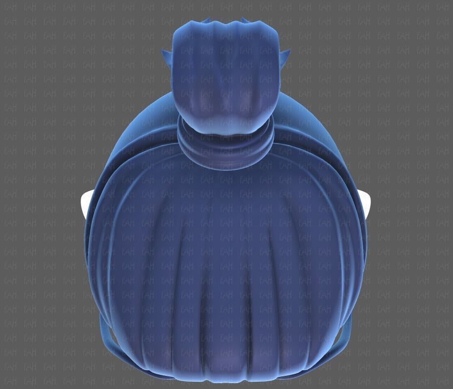 Base Hair for Boy V23 Low-poly 3D model_33