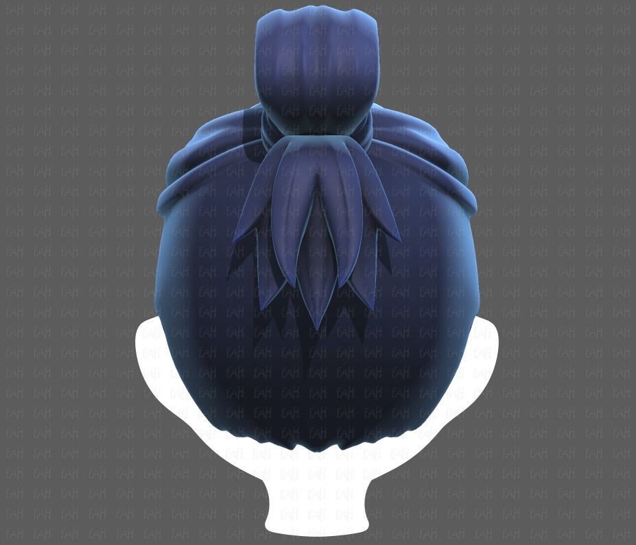 Base Hair for Boy V23 Low-poly 3D model_5