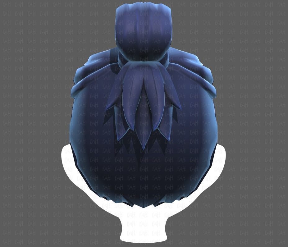 Base Hair for Boy V23 Low-poly 3D model_21