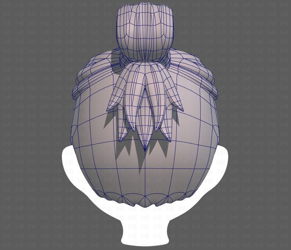 Base Hair for Boy V23 Low-poly 3D model_13