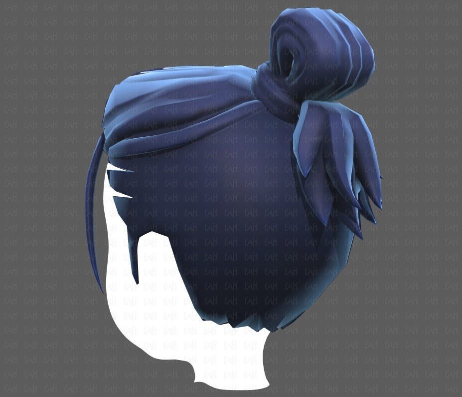 Base Hair for Boy V23 Low-poly 3D model_22