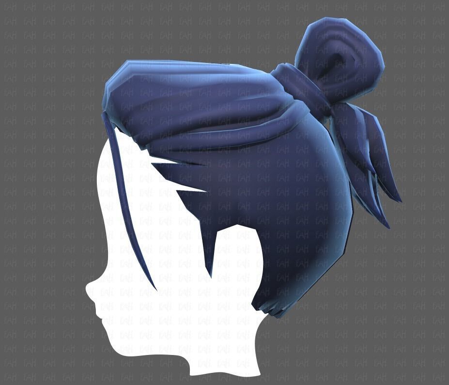 Base Hair for Boy V23 Low-poly 3D model_23