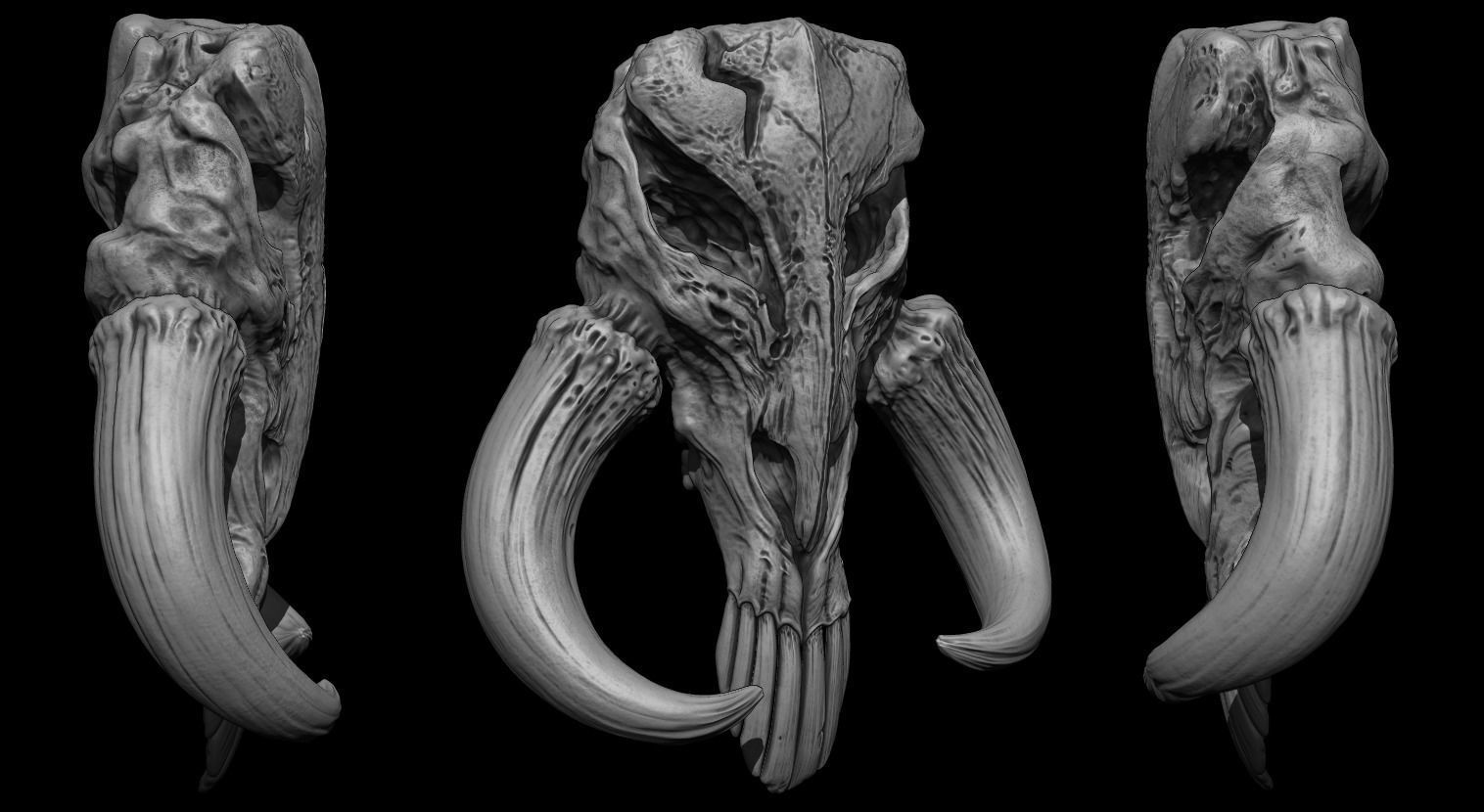 3D PRINTABLE MYTHOSAUR SKULL - THE MANDALORIAN STAR WARS 3D print model_11