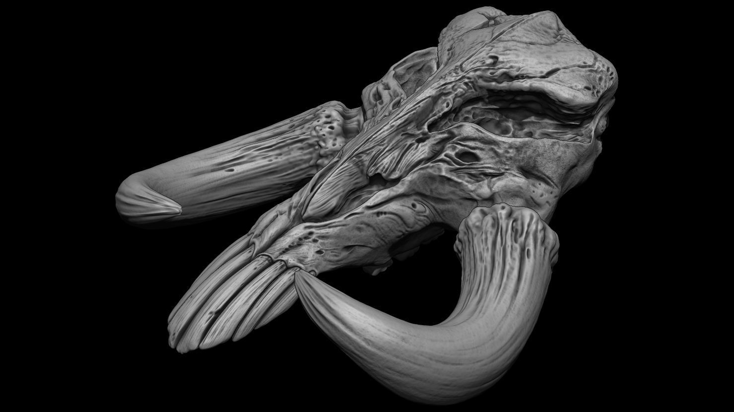 3D PRINTABLE MYTHOSAUR SKULL - THE MANDALORIAN STAR WARS 3D print model_13