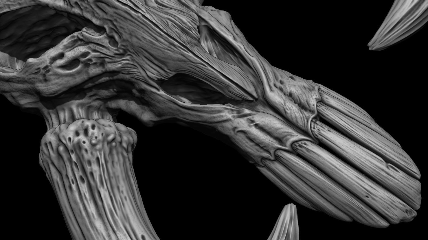 3D PRINTABLE MYTHOSAUR SKULL - THE MANDALORIAN STAR WARS 3D print model_6