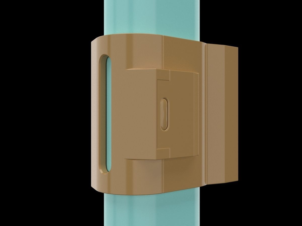 Handrail Clamp 3D print model_1