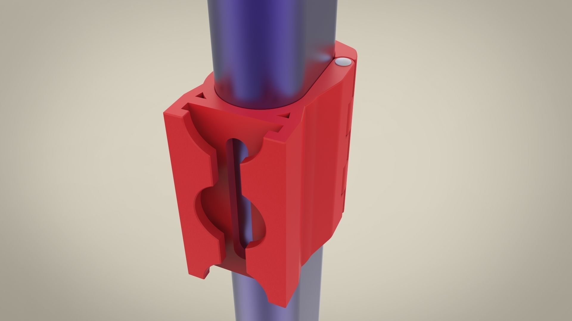 Handrail Clamp 3D print model_5