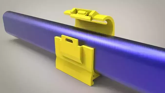 Handrail Clamp 3D print model