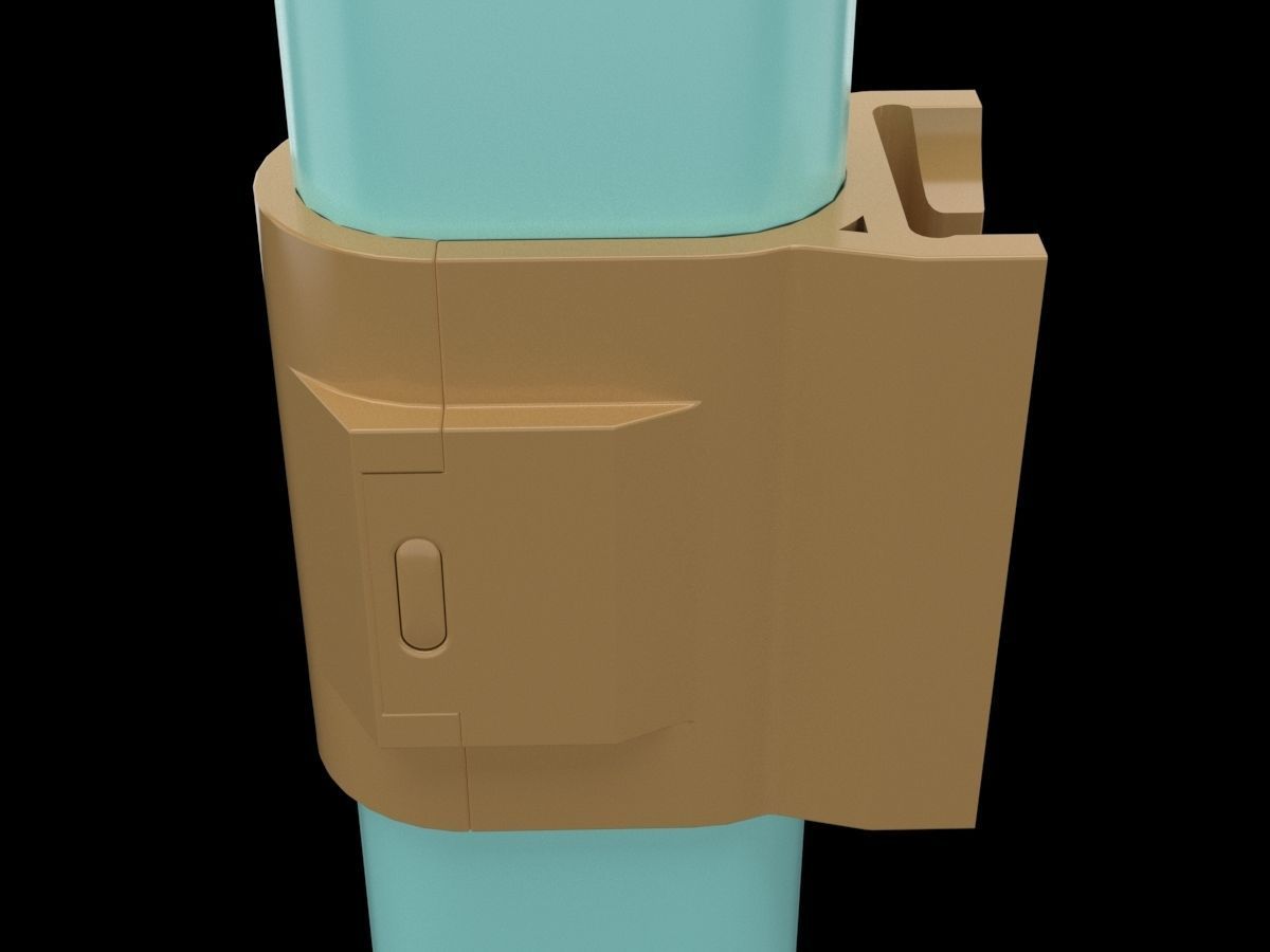 Handrail Clamp 3D print model_3