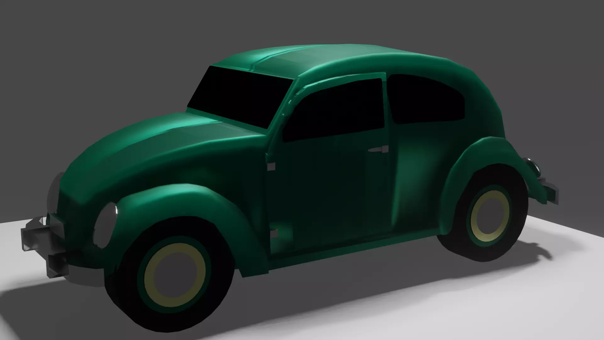 the Beetle volkswagen Free low-poly 3D model