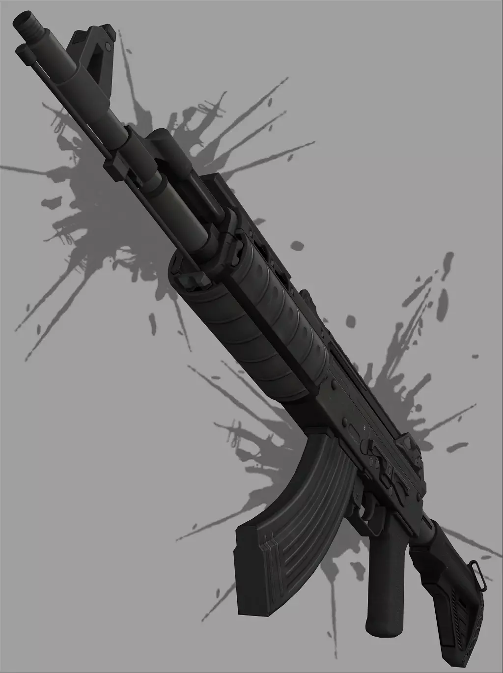 Weapon - GITSSACFAO AK-47 Free 3D model