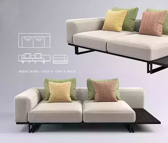 SOFA horace sofa 3D model