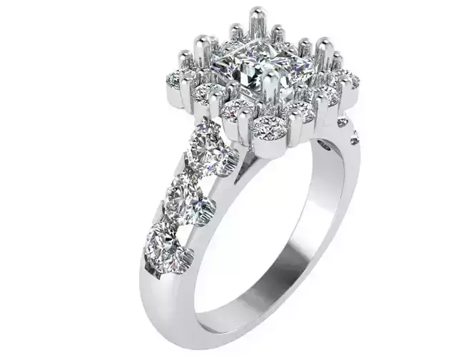 Princess Halo Ring 1608