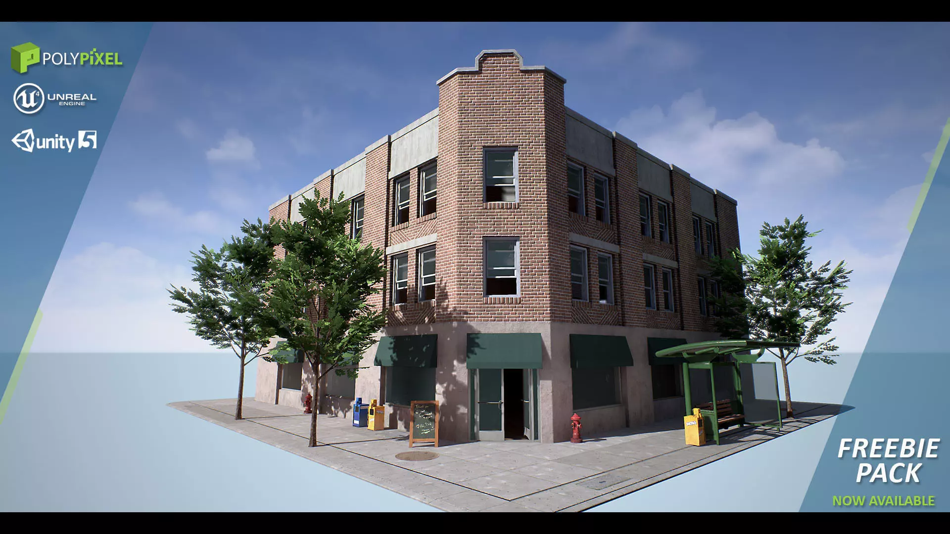 PolyPixel Freebie Pack Free low-poly 3D model_0