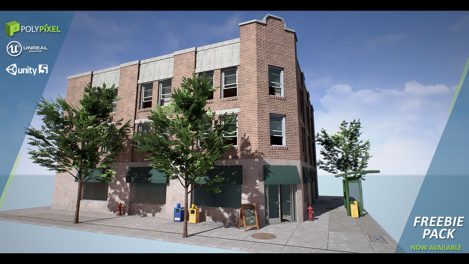 PolyPixel Freebie Pack Free low-poly 3D model_1