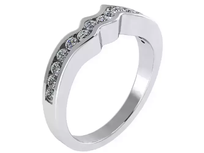 Freeform Diamond Band 1617