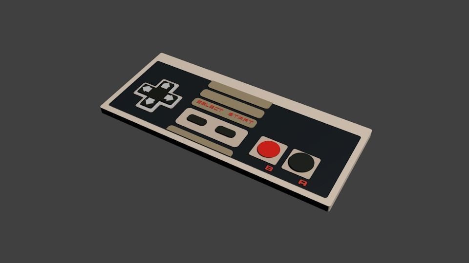 Nintendo Gamepad 3D model_1