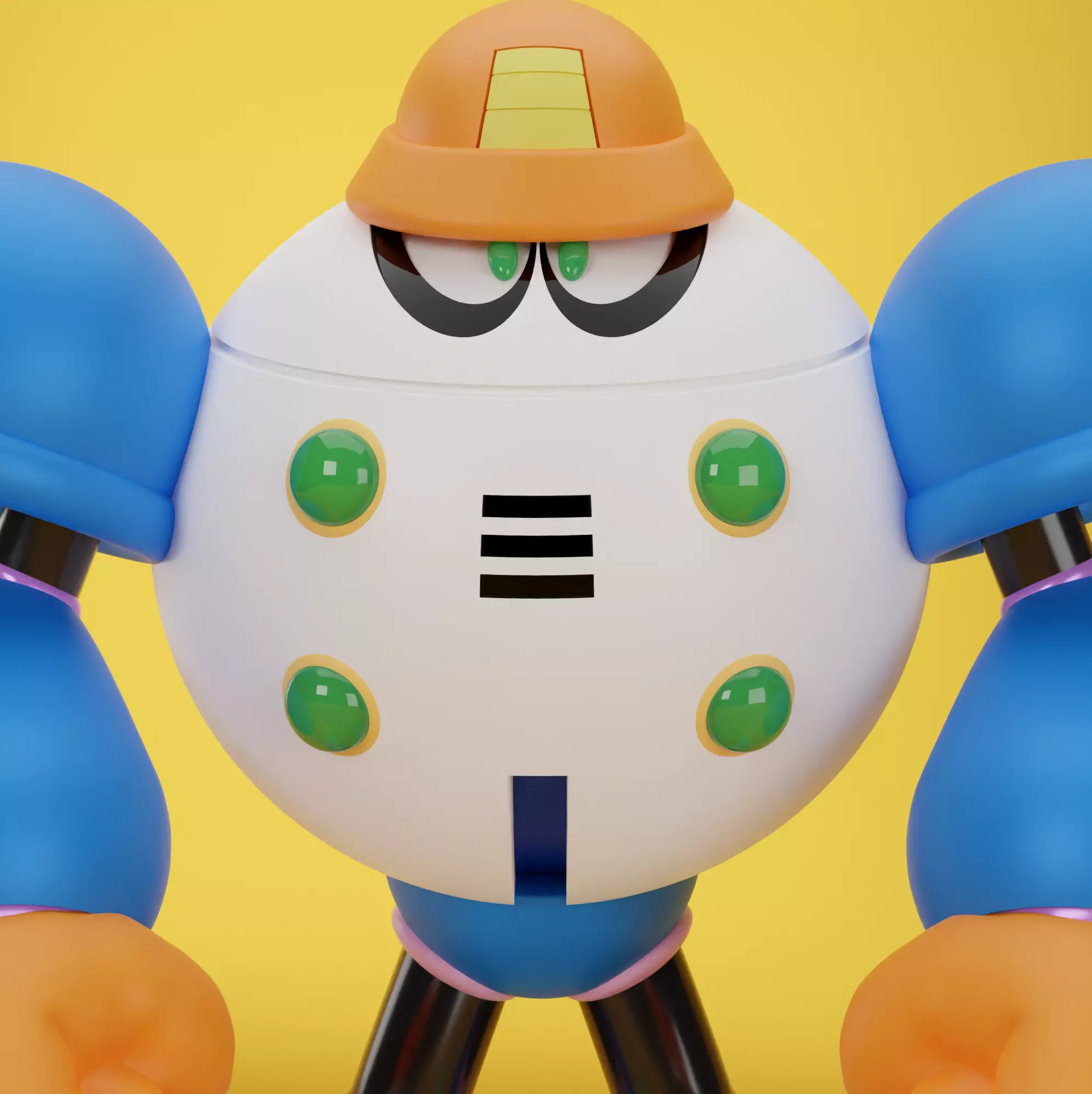 Blizzard Man Rockman Megaman famicom 8bit 3D model_0