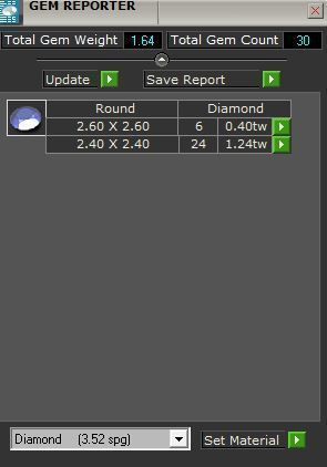 3 Row Diamond Ring 1624 3D print model_5