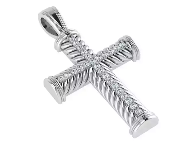 Engraving Cross Pendant 1631