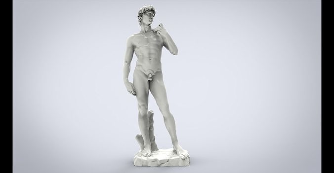 Statue of David by Michelangelo 3D print model