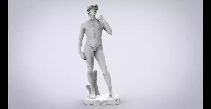 Statue of David by Michelangelo 3D print model