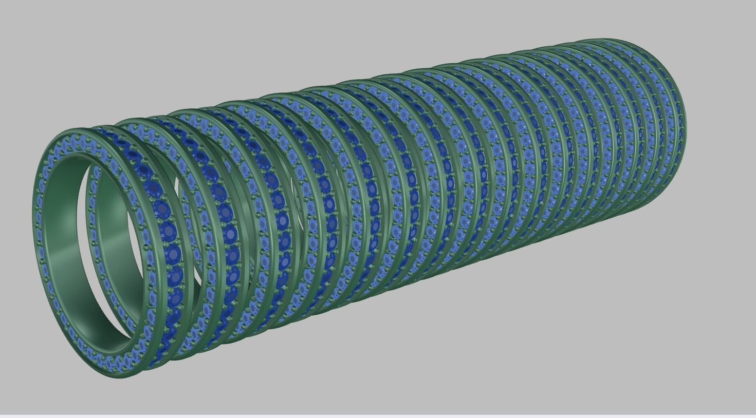 3 SIDE BRILLIANT ETERNITY RING 3D print model_11