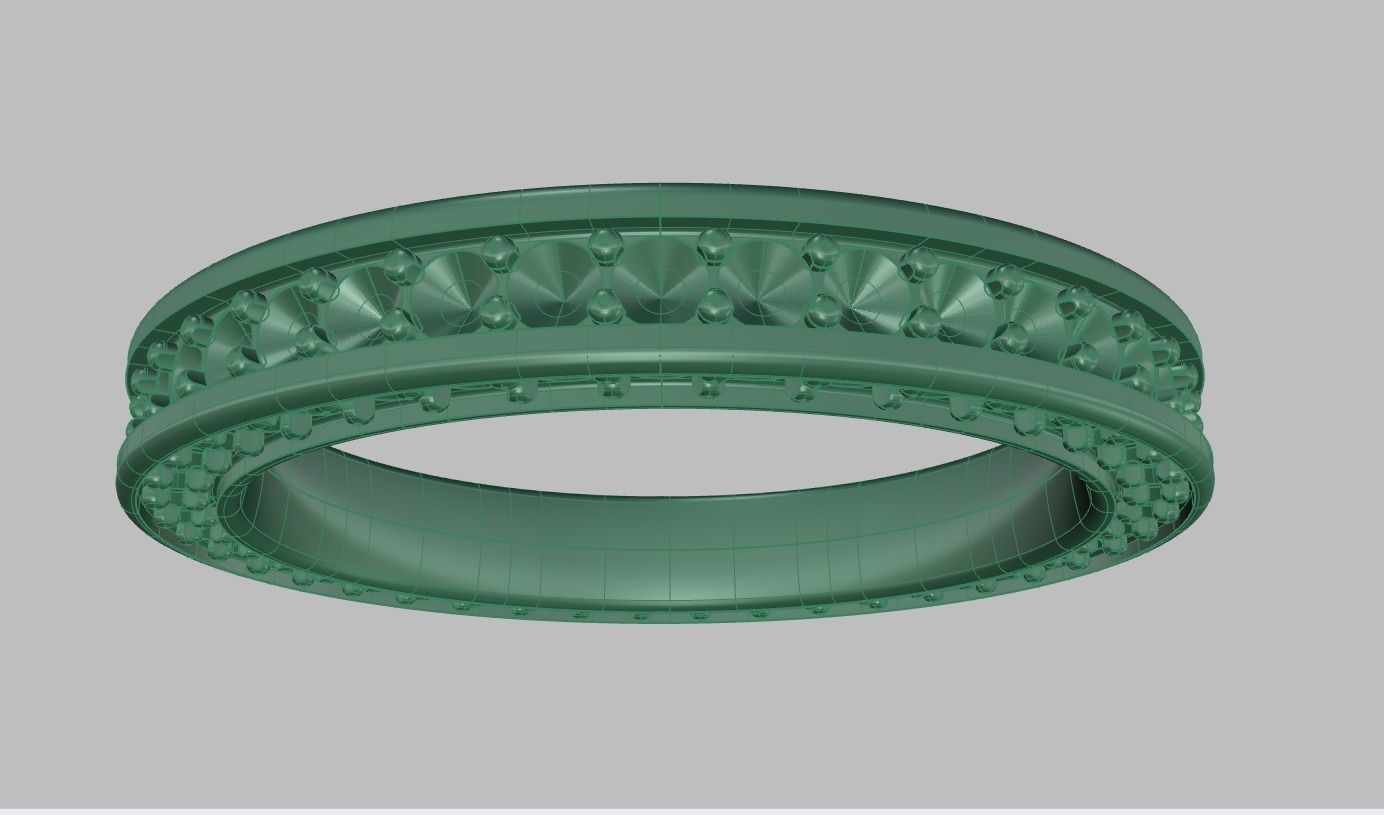 3 SIDE BRILLIANT ETERNITY RING 3D print model_7