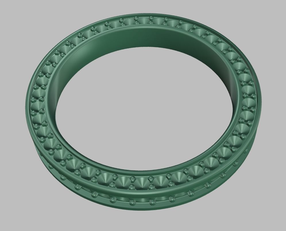 3 SIDE BRILLIANT ETERNITY RING 3D print model_6