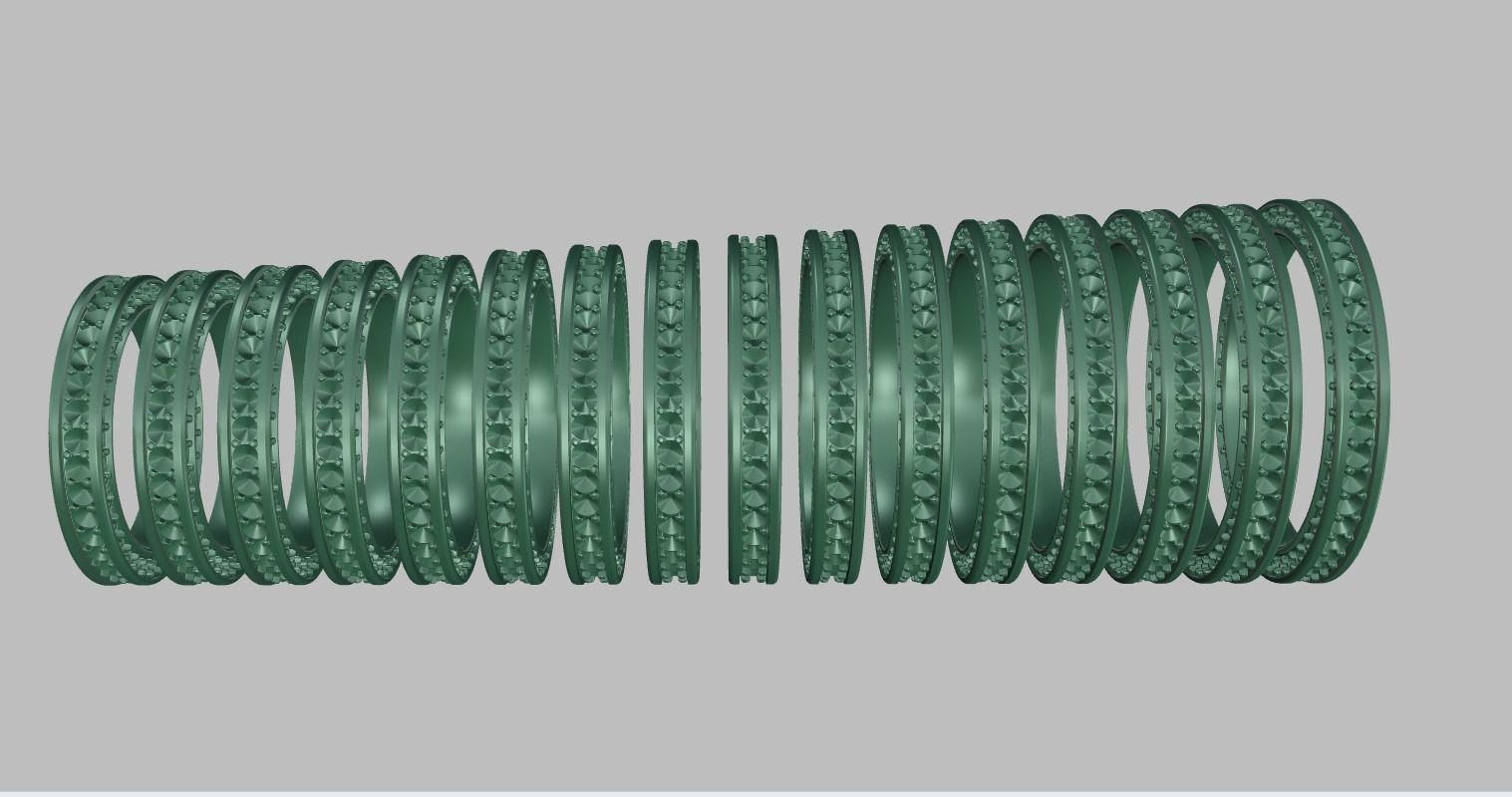 3 SIDE BRILLIANT ETERNITY RING 3D print model_8