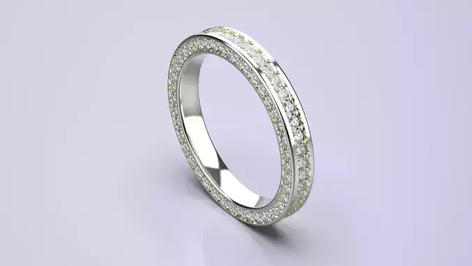 3 SIDE BRILLIANT ETERNITY RING