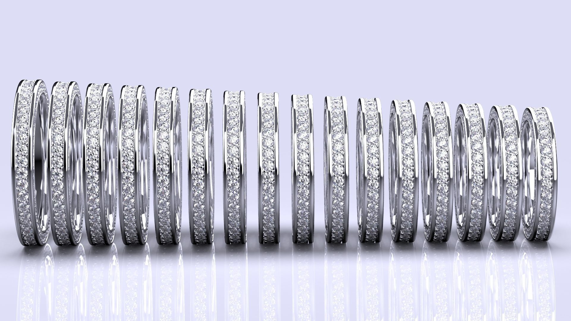 3 SIDE BRILLIANT ETERNITY RING 3D print model_15