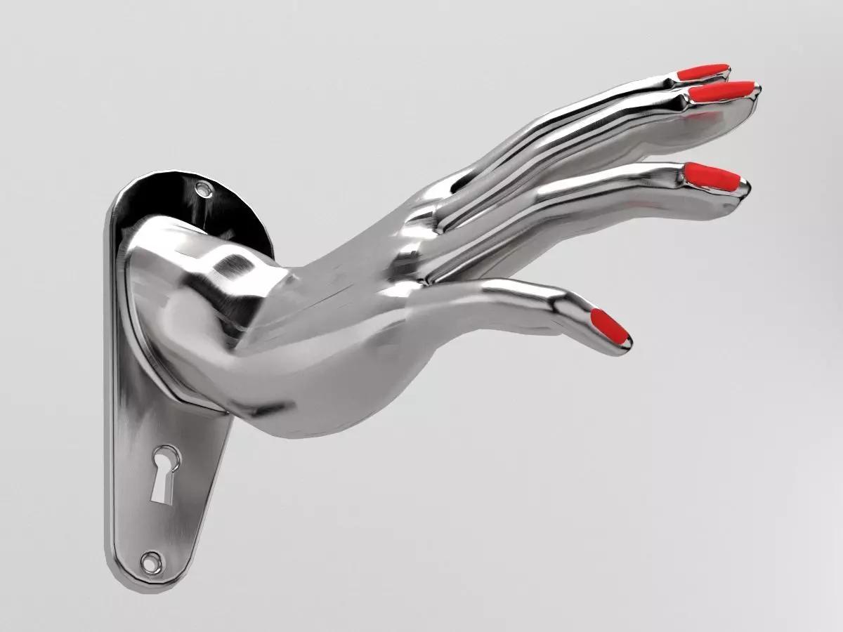 Hand Door 3D print model_0