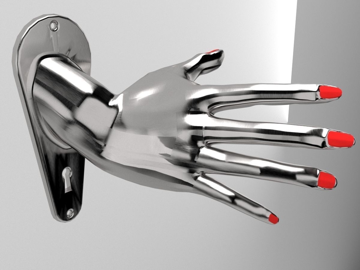 Hand Door 3D print model_1