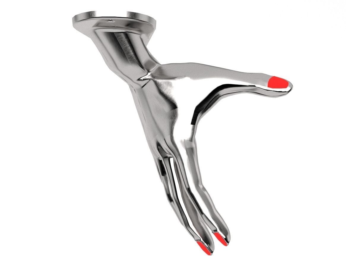 Hand Door 3D print model_2