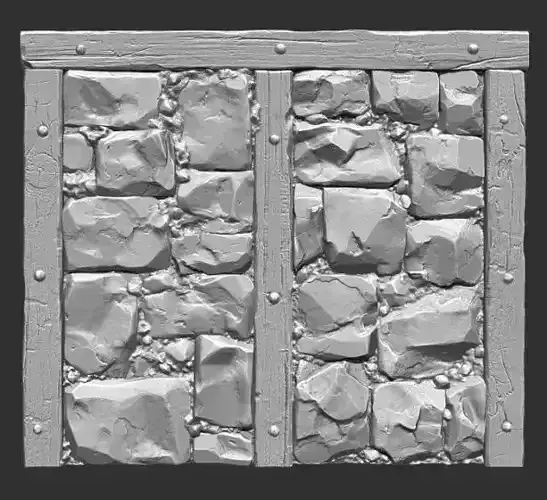 Medieval Wall 1 3D model